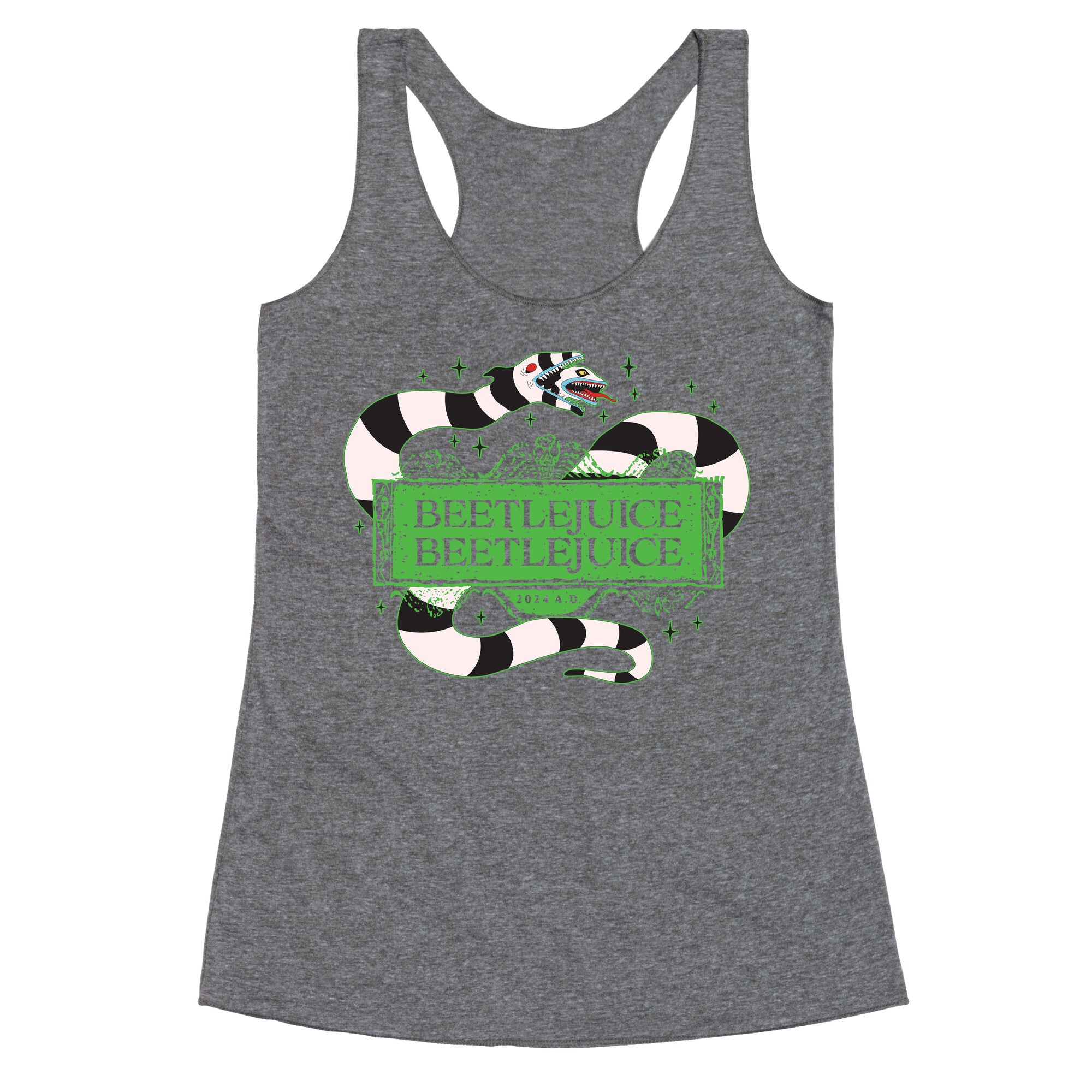 Beetlejuice Beetlejuice 2024 AD Racerback Tank